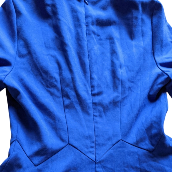 NWOT BirryShop Royal Blue ¾ Sleeve Collar Dress - Women’s Size L (180/100A) - Picture 6 of 8